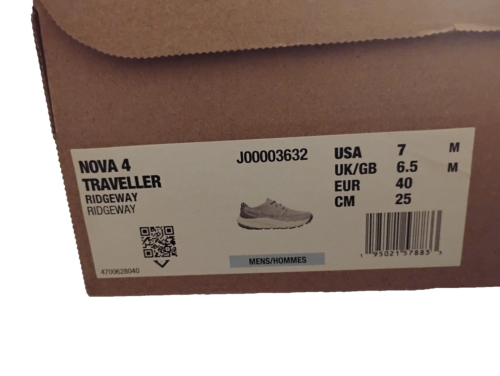 Merrell Nova Traveller Ridgeway Size 7 Men’s