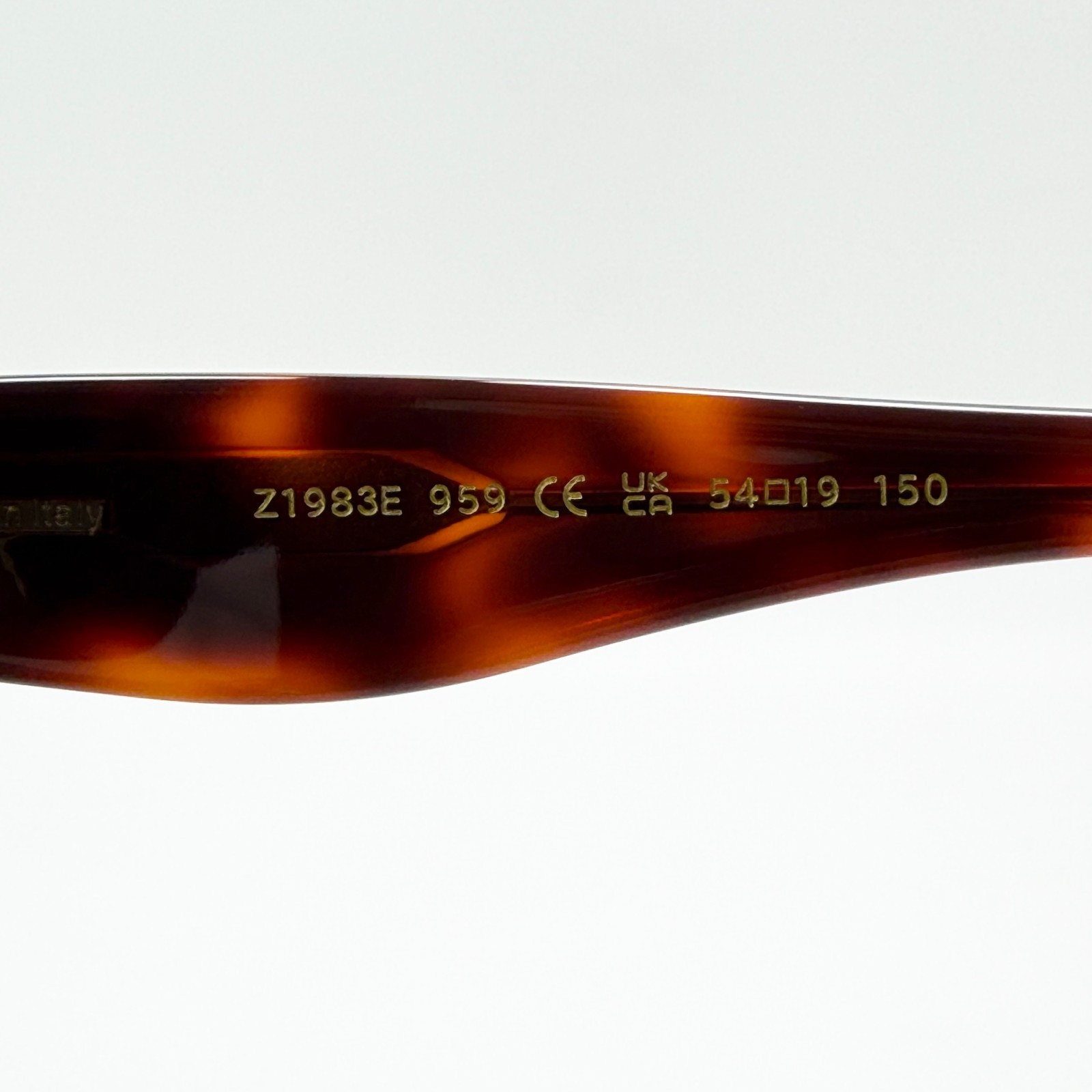 Louis Vuitton Z1983E Oval Sunglasses Tortoiseshell Frame Green Tint Lens