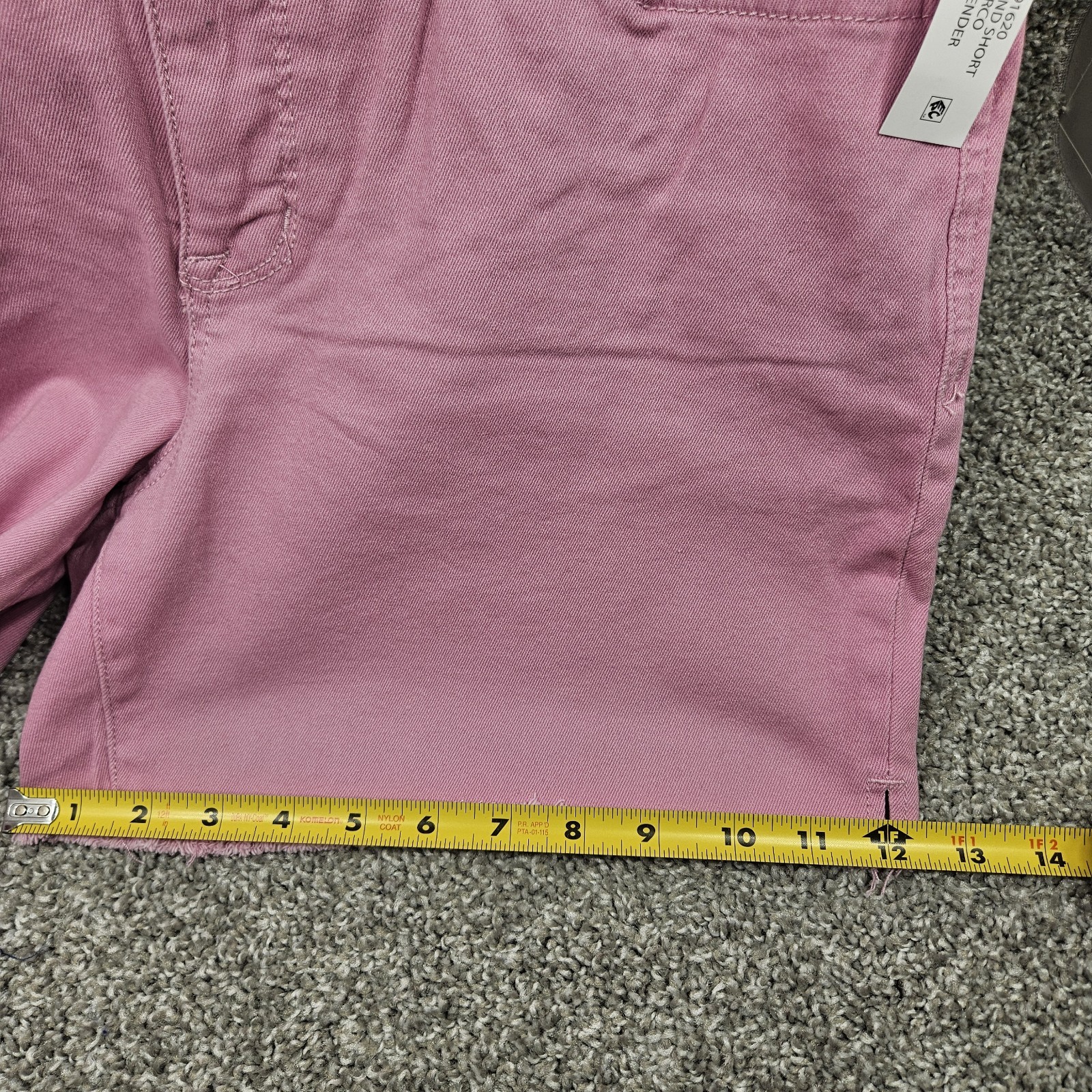 Seven7 Shorts Women’s Size 12 Fray Hem High Rise Denim Pastel Lavendar Zip