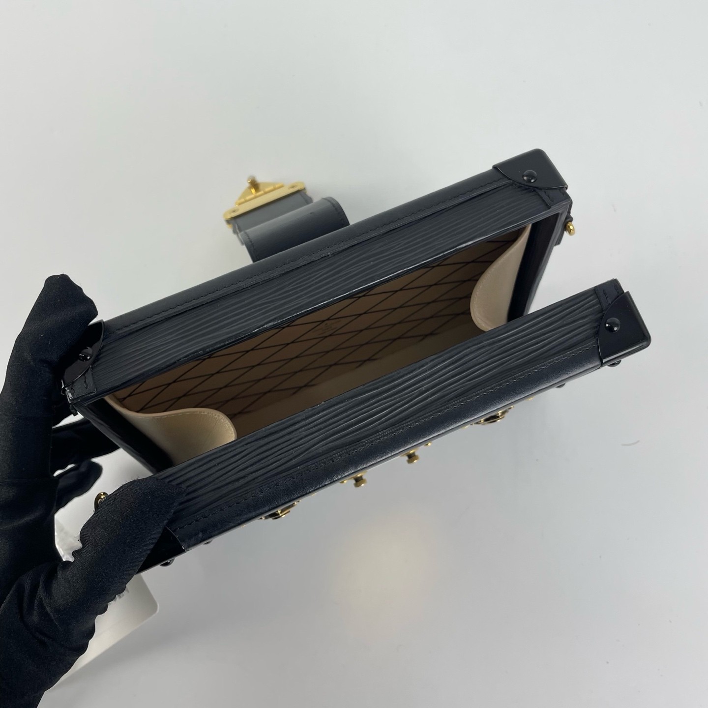 Louis Vuitton Pre-Owned Authentic Box Clutch Black 20×12.5×6cm