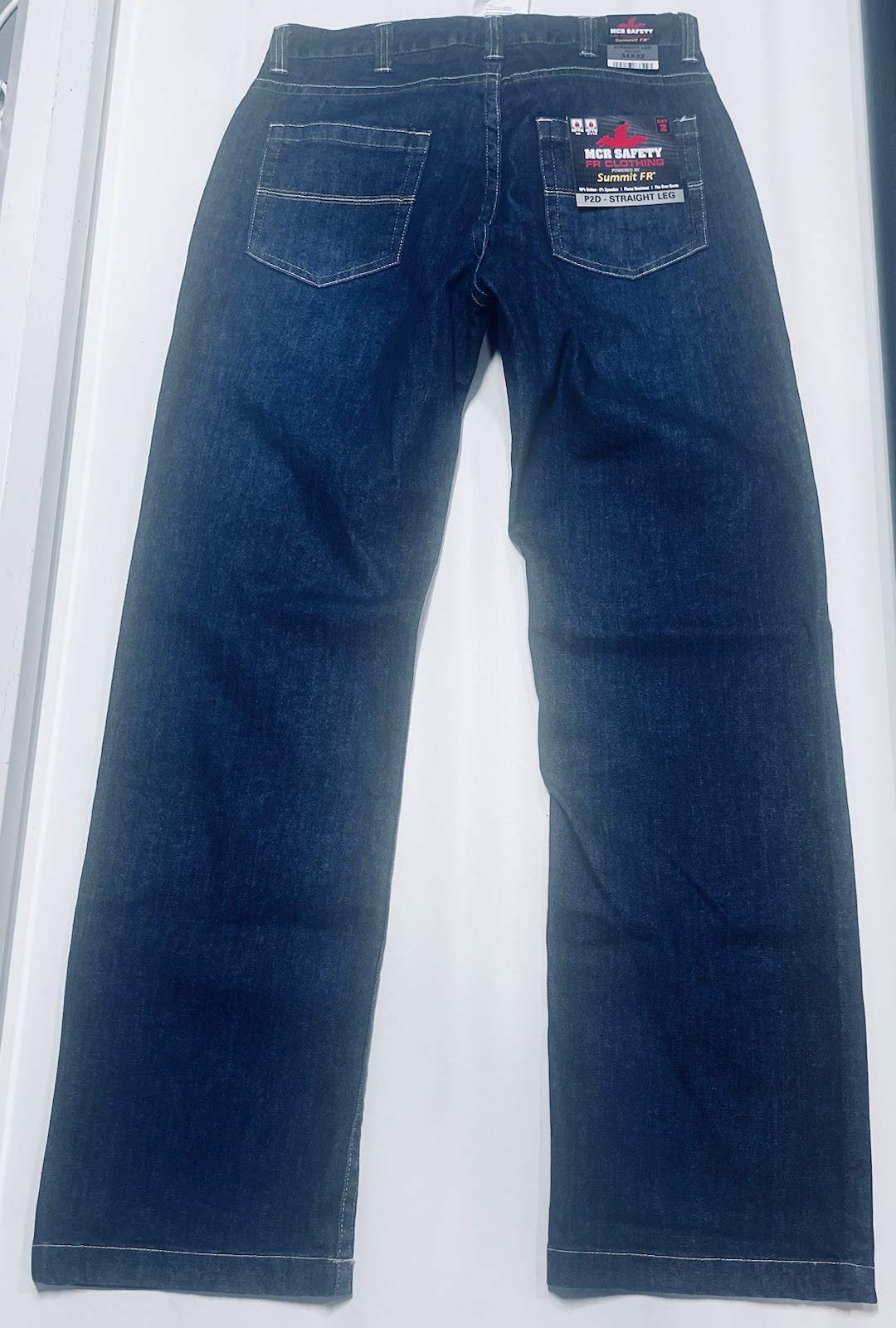MCR Mens Five Pocket Jeans Safety FR Gear 34×32 Work Jeans new with tags