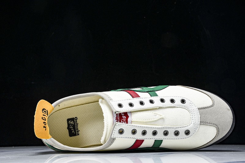 Onitsu*ka Tiger Mexico 66 Birch Green Red Yellow DL408-1684 Unisex Size 4-11