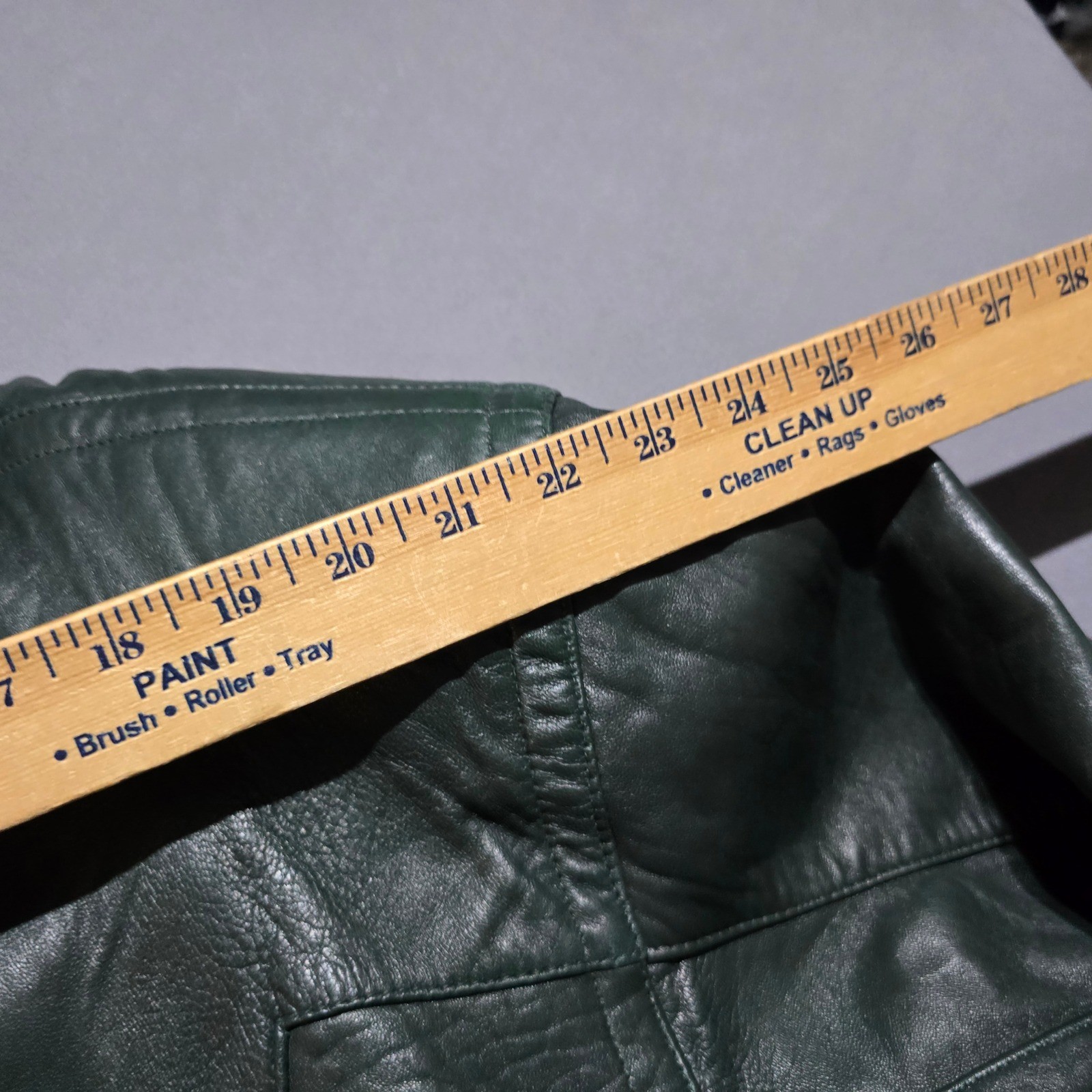 Greg Adams Leather Bomber Jacket Women Large Green Thinsulate Vintage Lined