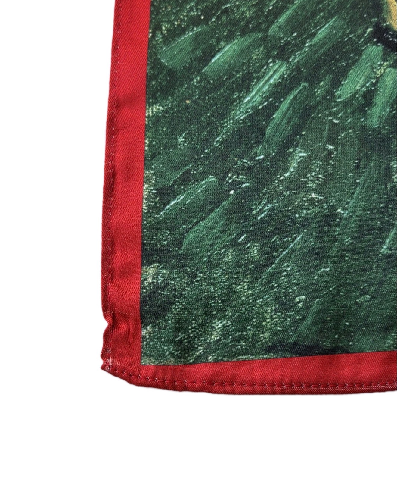 NEW Van Gogh Self Portrait Art SCARF Faux Silk Red Impressionism Man 21″ READ