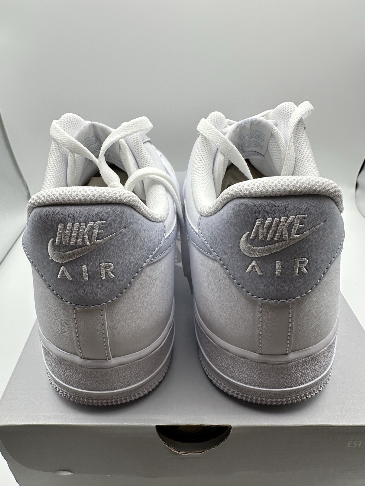 Nike Air Force 1 07 White Ghost Sneakers FJ4146-117 US Men’s Size 15.0 NEW