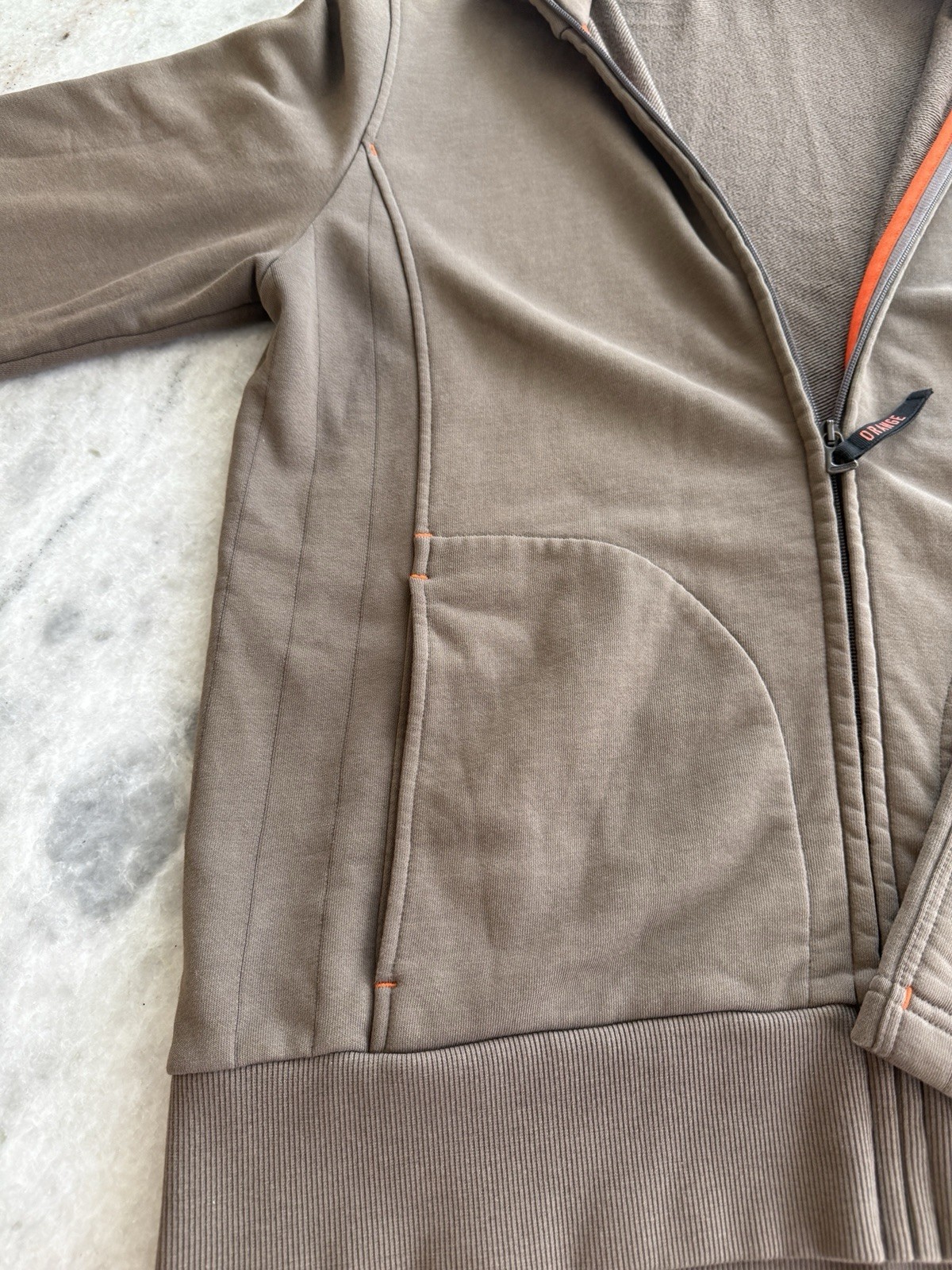 Hugo Boss “Orange” label brown zip-up jacket Sz Xl