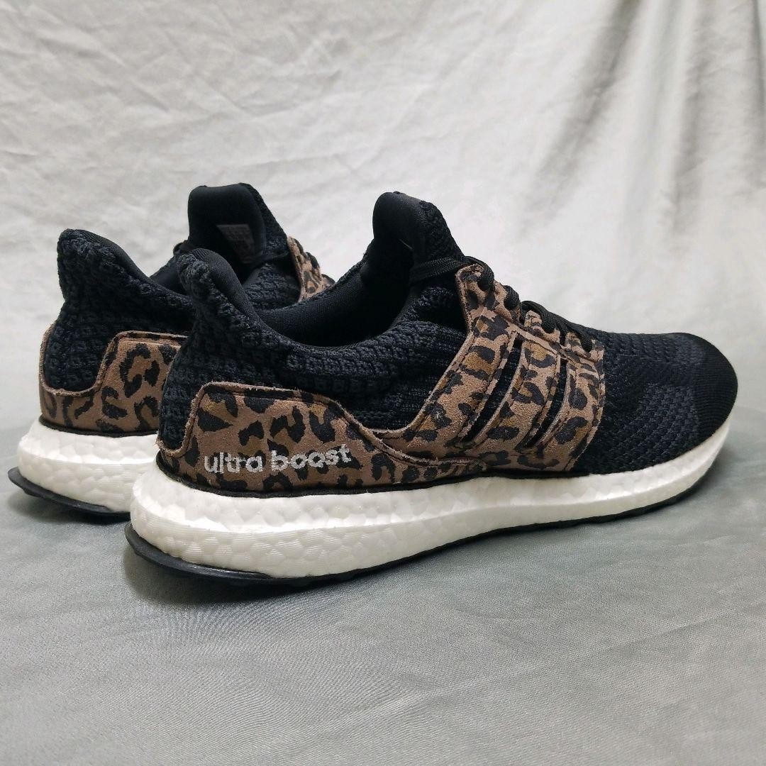 adidas Ultra Boost Leopard Running Shoes Black Brown Leopard