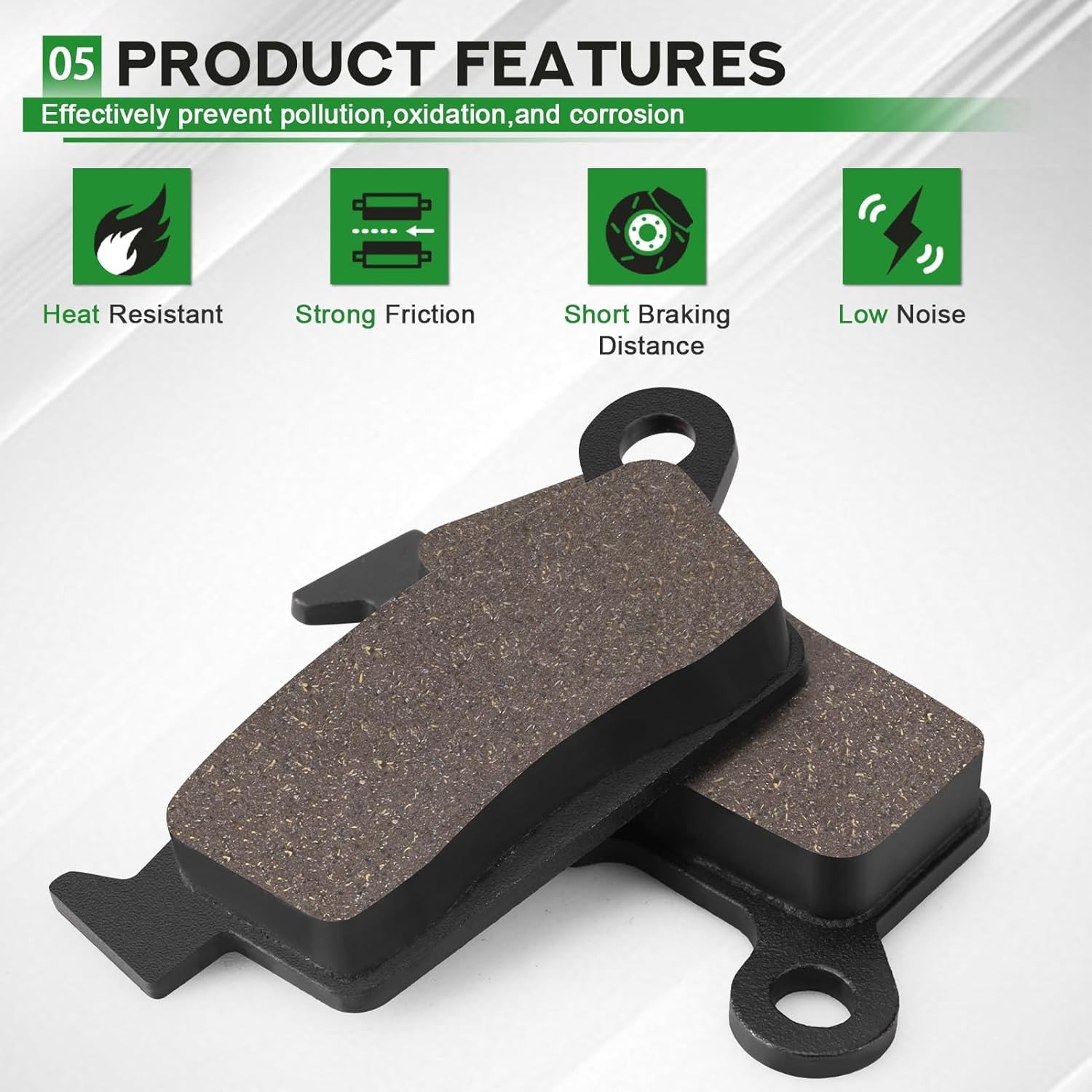 Brake Pads for DRZ400 2000-2009 DRZ400SM 2005-2009/XR650L CR125 CR250 XR250 XR65