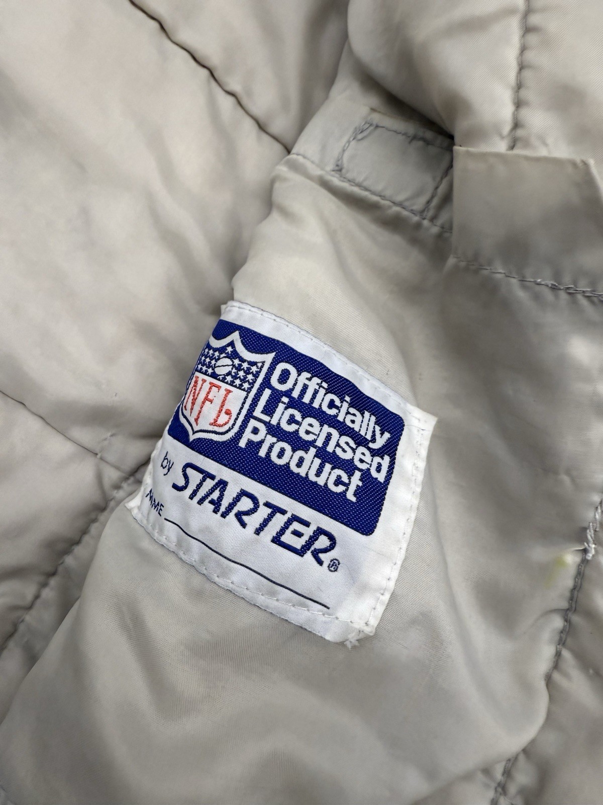Vintage 80’s Raiders Starter Black Puffer Jacket Men’s Large Hooded *READ* NFL