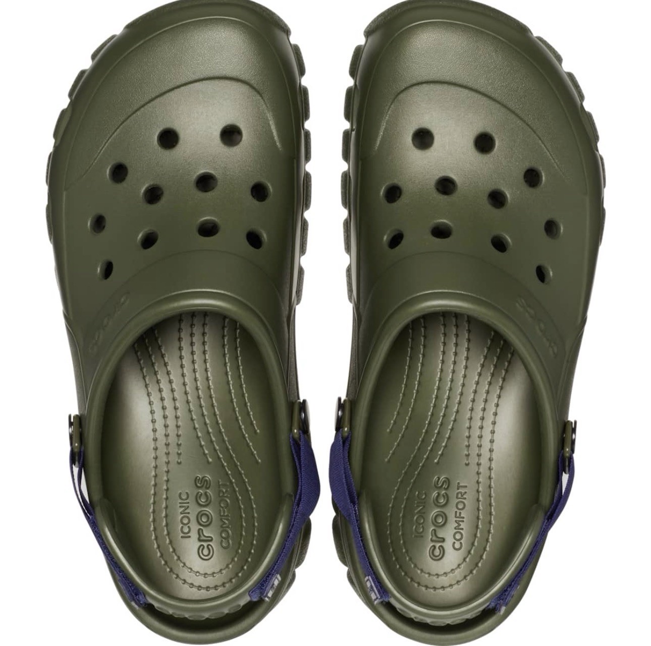 Crocs Offroad Sport Clog Waterproof Adjustable Heel Strap Army Green Men’s 9