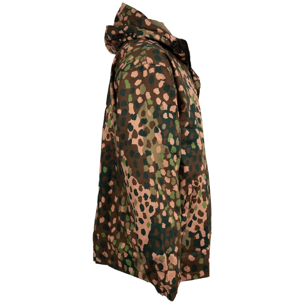 Pea Dot Camo Summer Anorak Full Zip – Cotton Lined Military Hooded Style Jacket