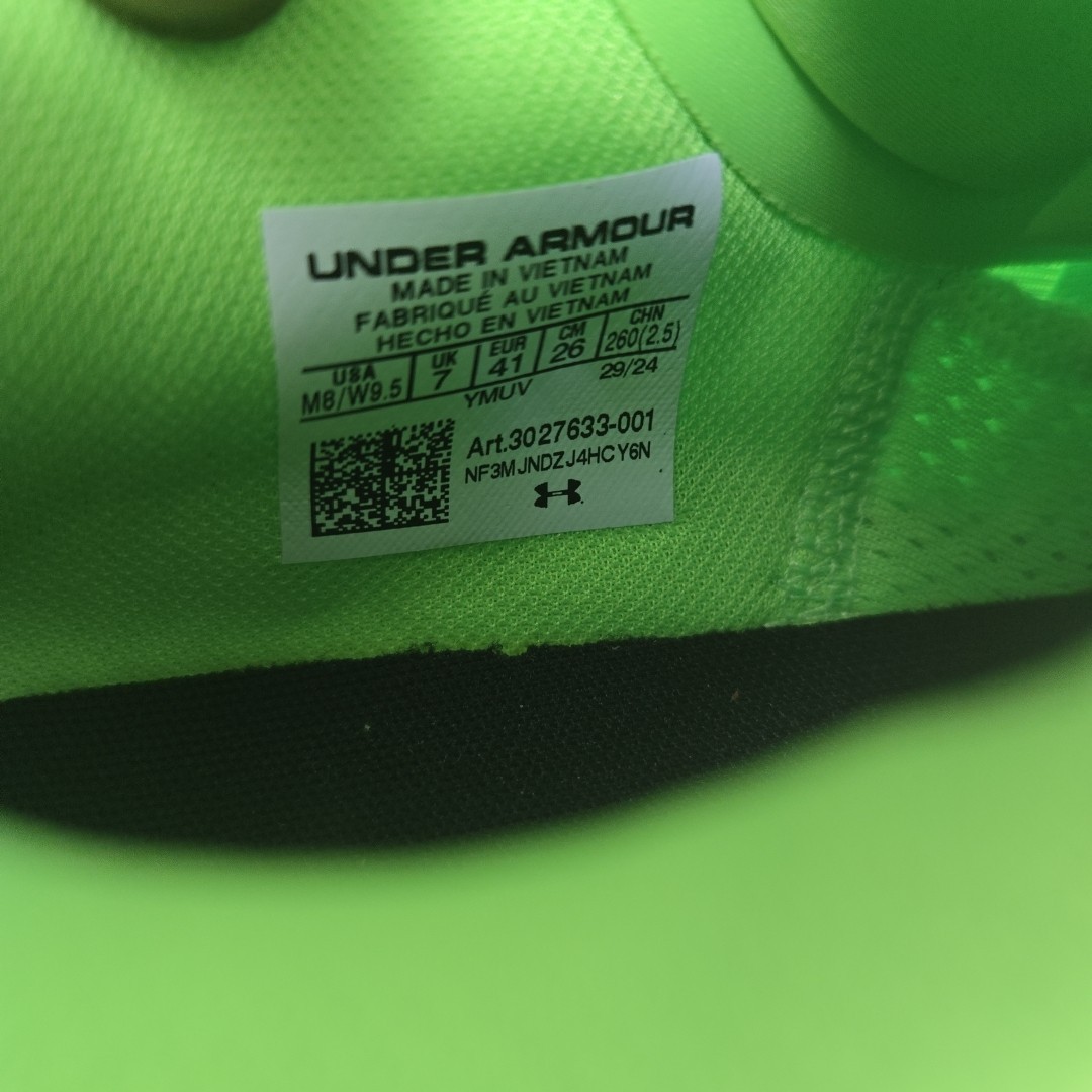Under Armour Curry 12 Extraterrestrial Sneakers Mens Sz 8 Hyper Green Black