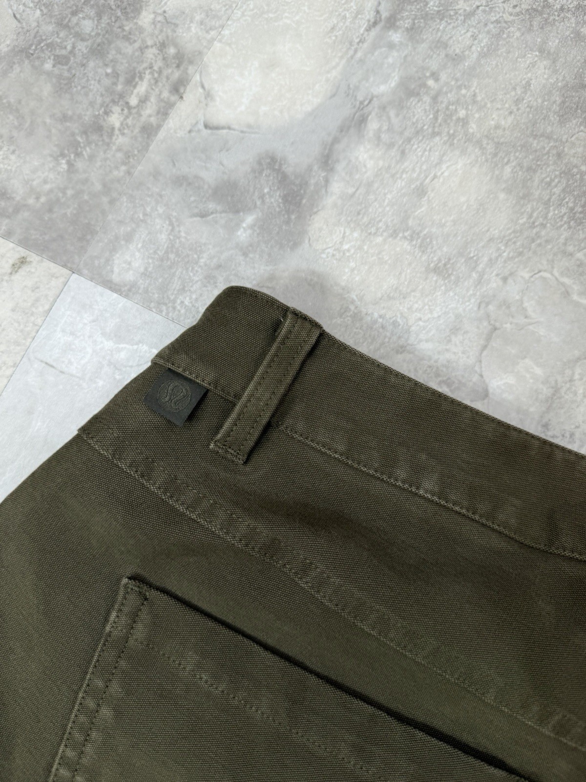 Lululemon ABC Pant Slim Utilitech Abrasion Resistant LM5ABNS Olive Green 36×30