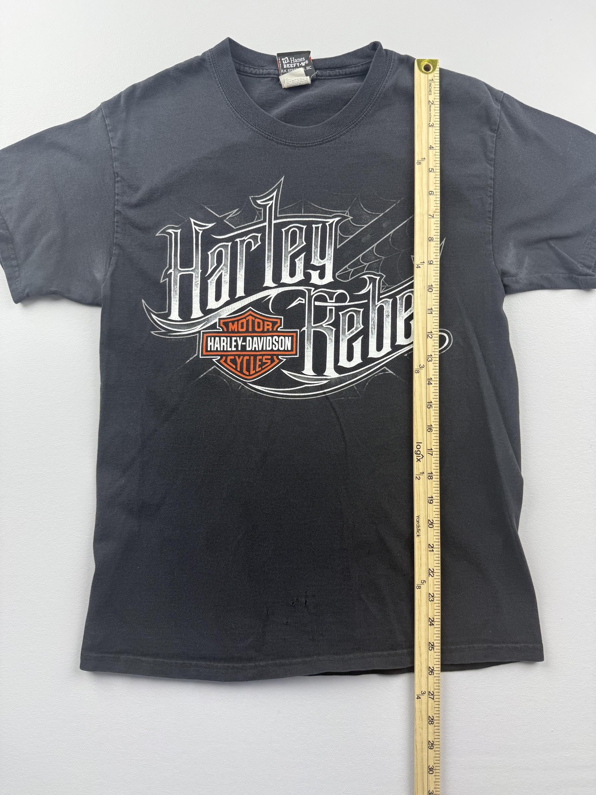Harley-Davidson Shirt Mens Medium Black Harley Rebel Graphic Tee Speedway Biker