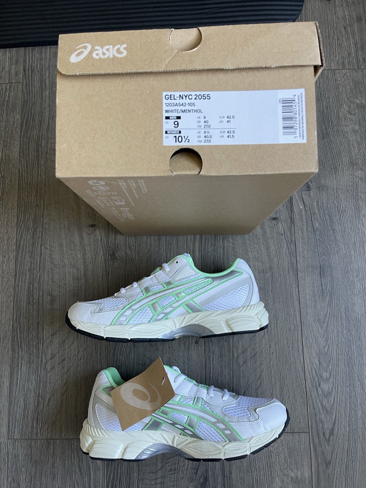 ASICS Gel – NYC 2055 White/Menthol Men’s Size 9 Running