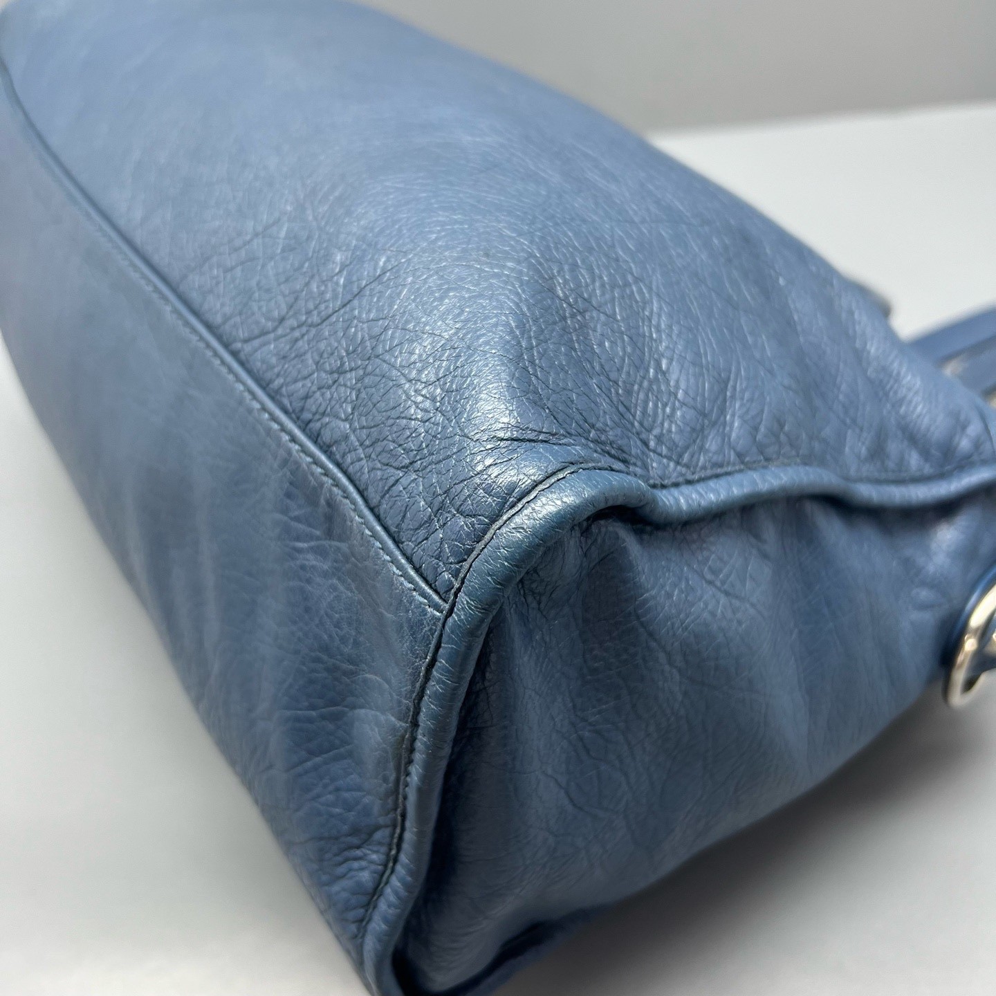 Balenciaga Pre-Owned Authentic Luxury Handbag Blue 38*24*14cm