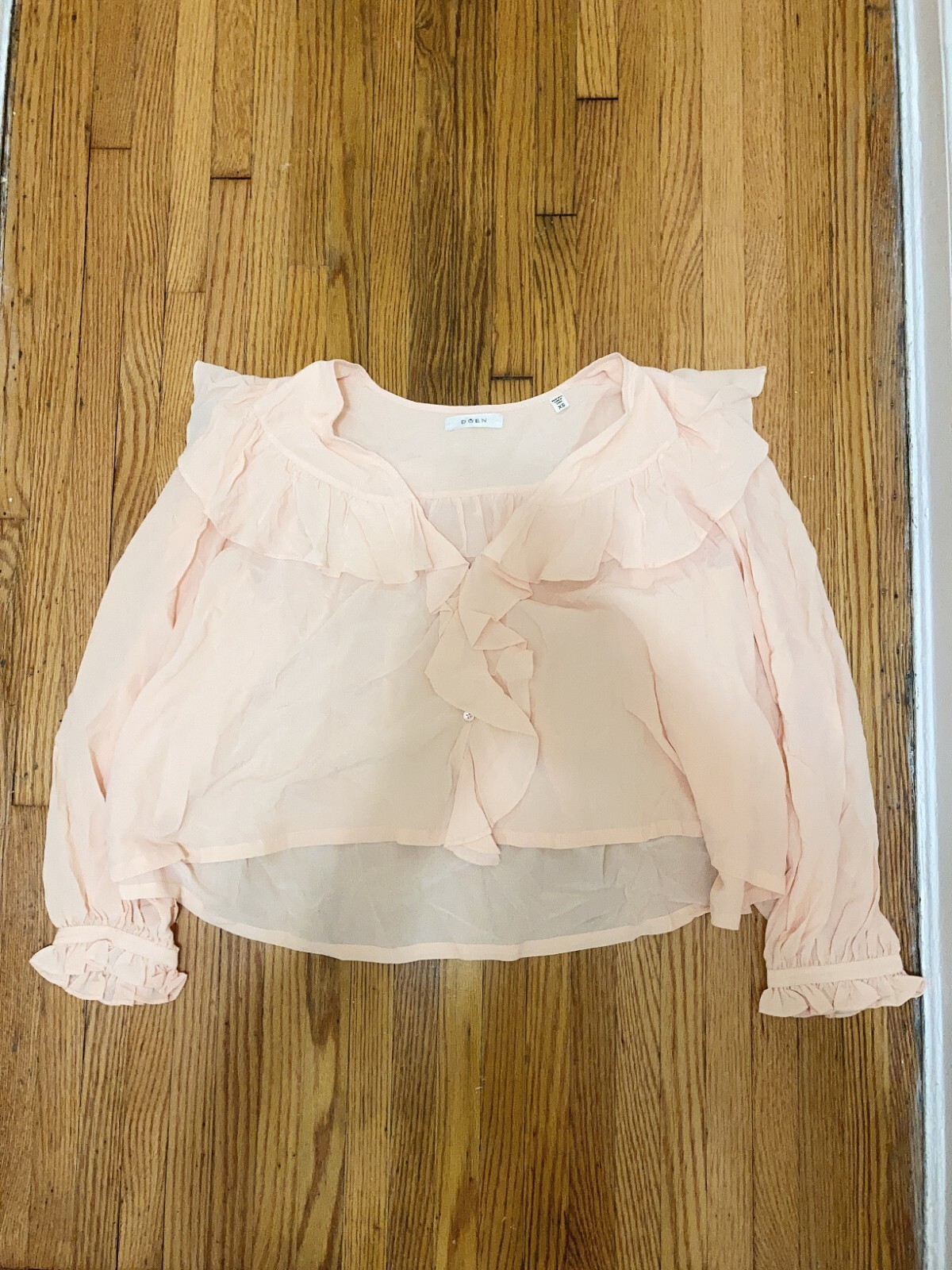 DOEN Sula Top Coral Color Size S Orig. $248 NEW