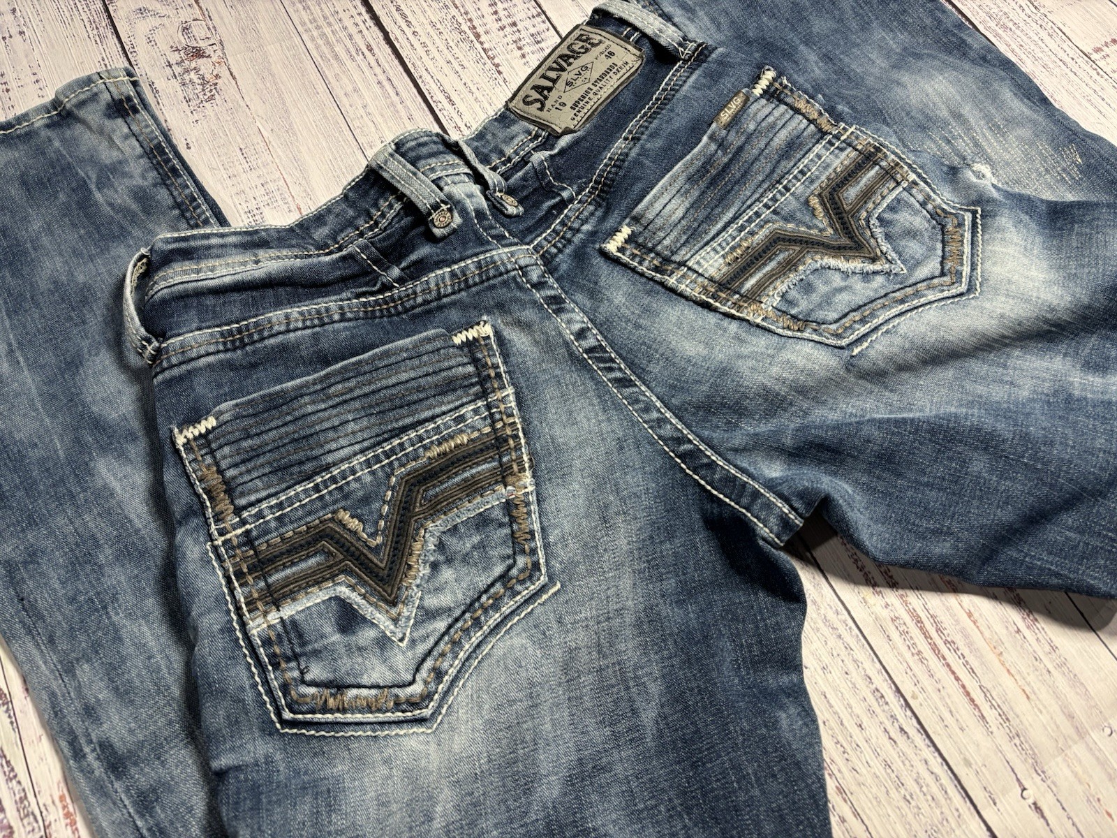 Mens Salvage Jeans Sz 29 X 32 Mayhem Regular Straight EXCELLENT Condition 1579