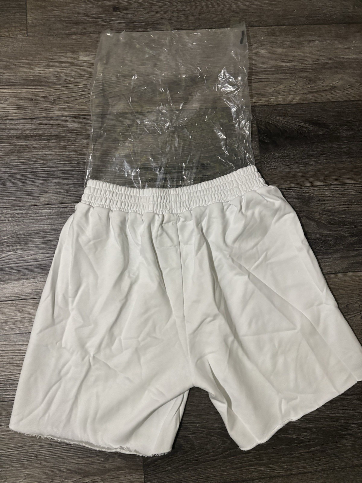 sp5der Og Web V2 White/Orange Solid Logo Sweat Shorts Size M Regular Fit