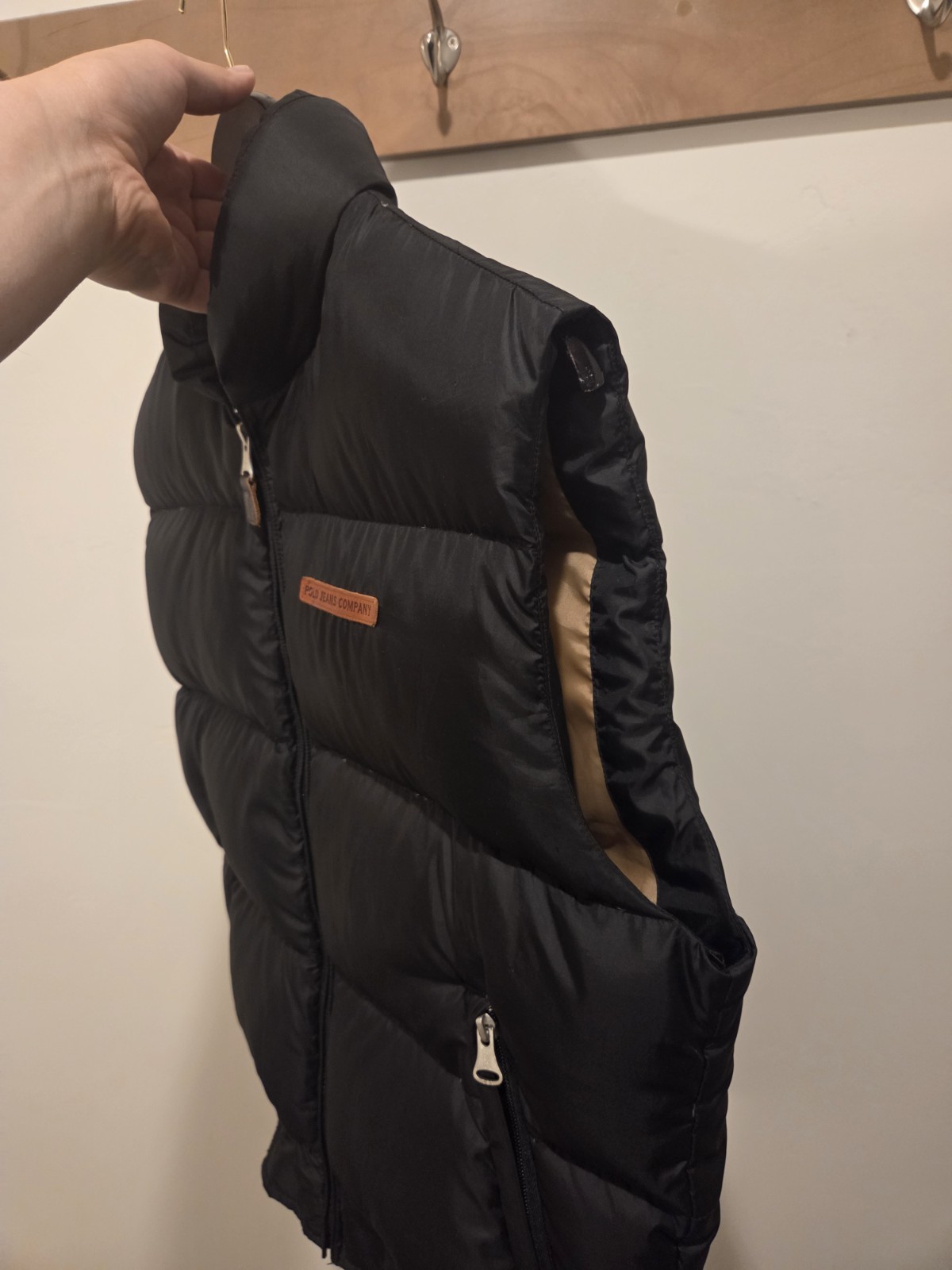 Polo Jeans Co Ralph Lauren Down Puffer Vest Black Men’s Small 60% Down