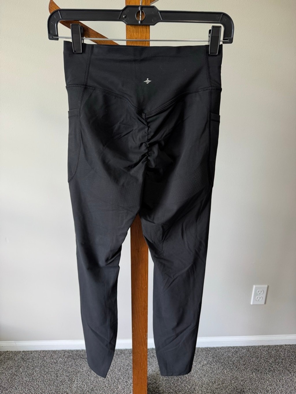 Halara UltraSculpt™ High Waisted Scrunch Butt Lifting Black 7/8 Leggings Small
