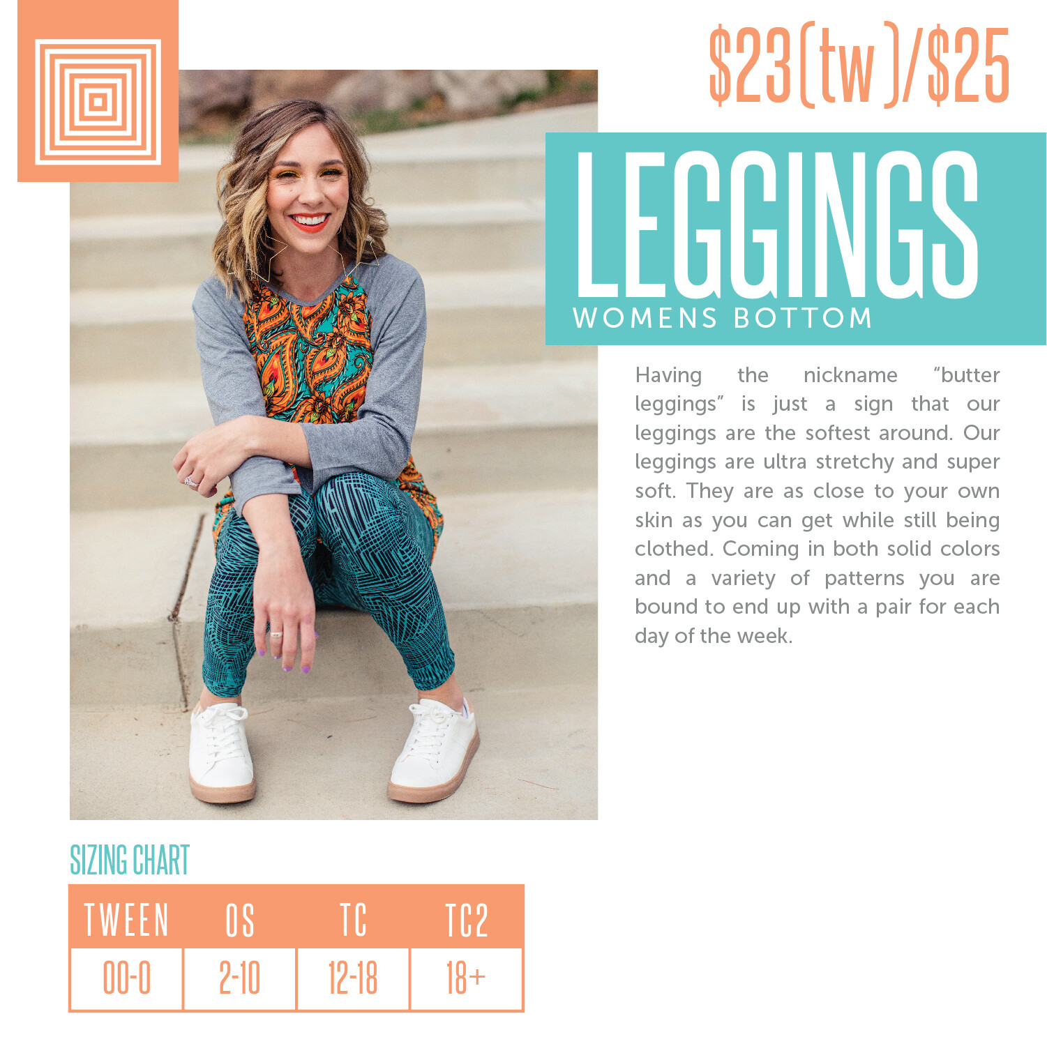 NWT – LuLaRoe TC2 Leggings – Various Prints