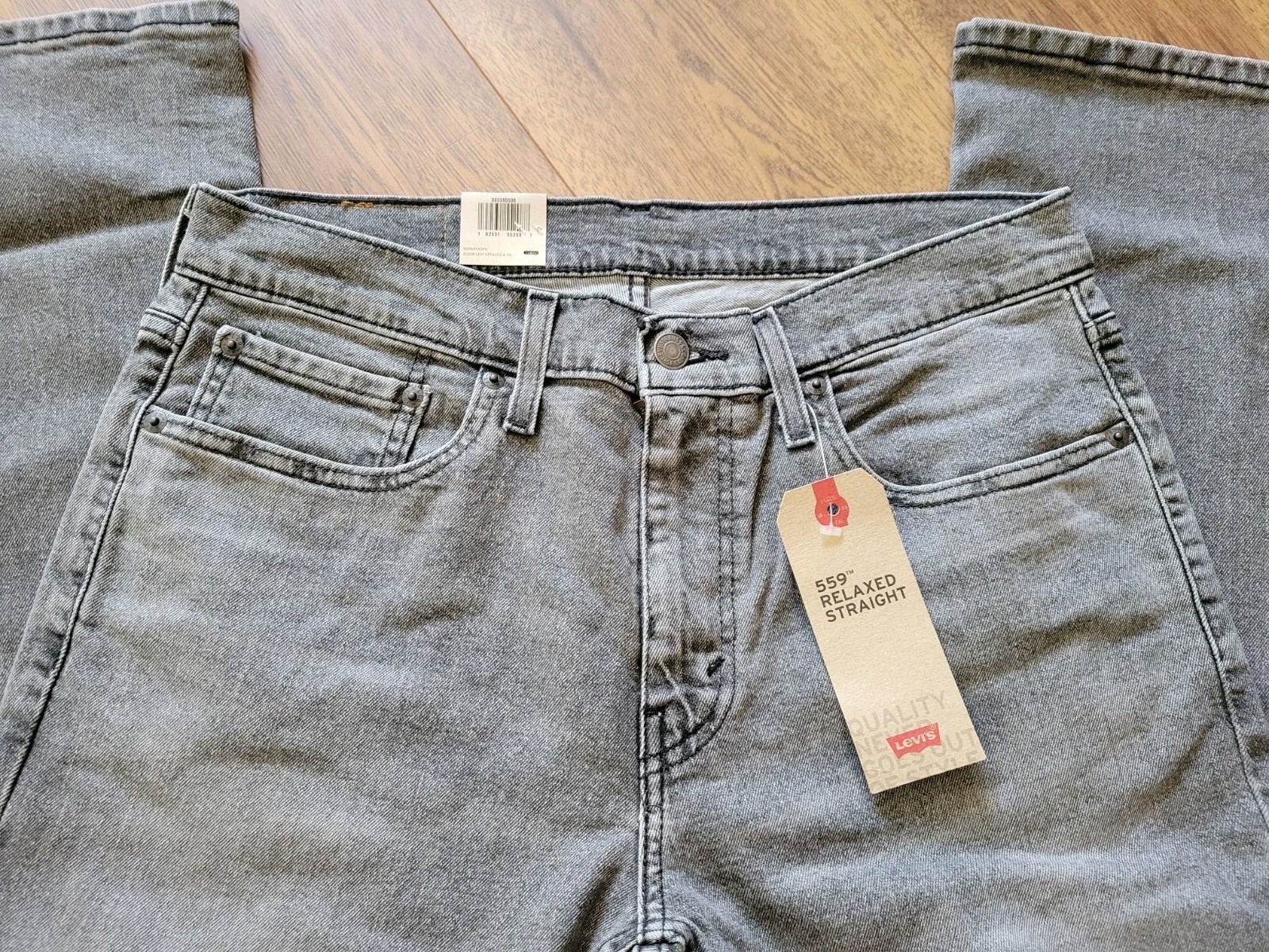 NWT Levi’s 559 Relaxed Straight Grey Wash Denim Jeans Sz.32 X 32 NEW