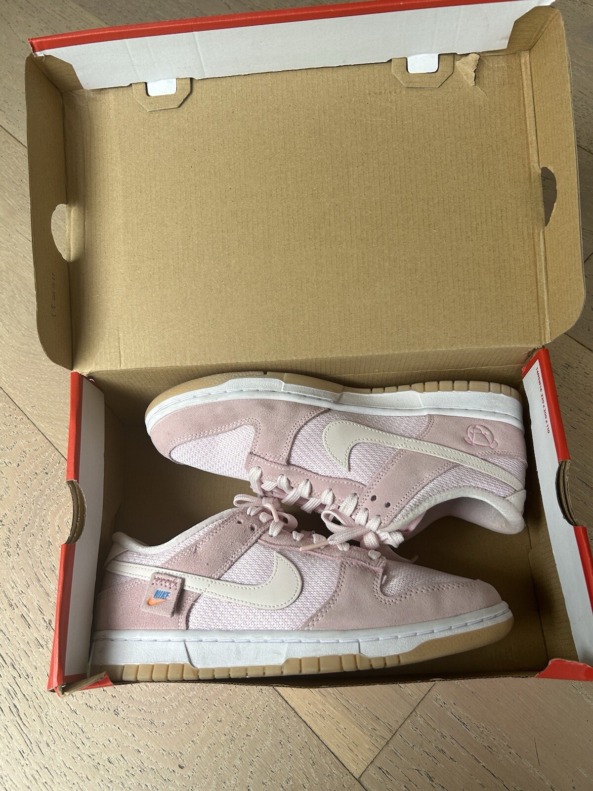 NEW with box! Nike Dunk Low Teddy Bear US 9.5W / EU 40 / UK 7.5 Light Pink 2022