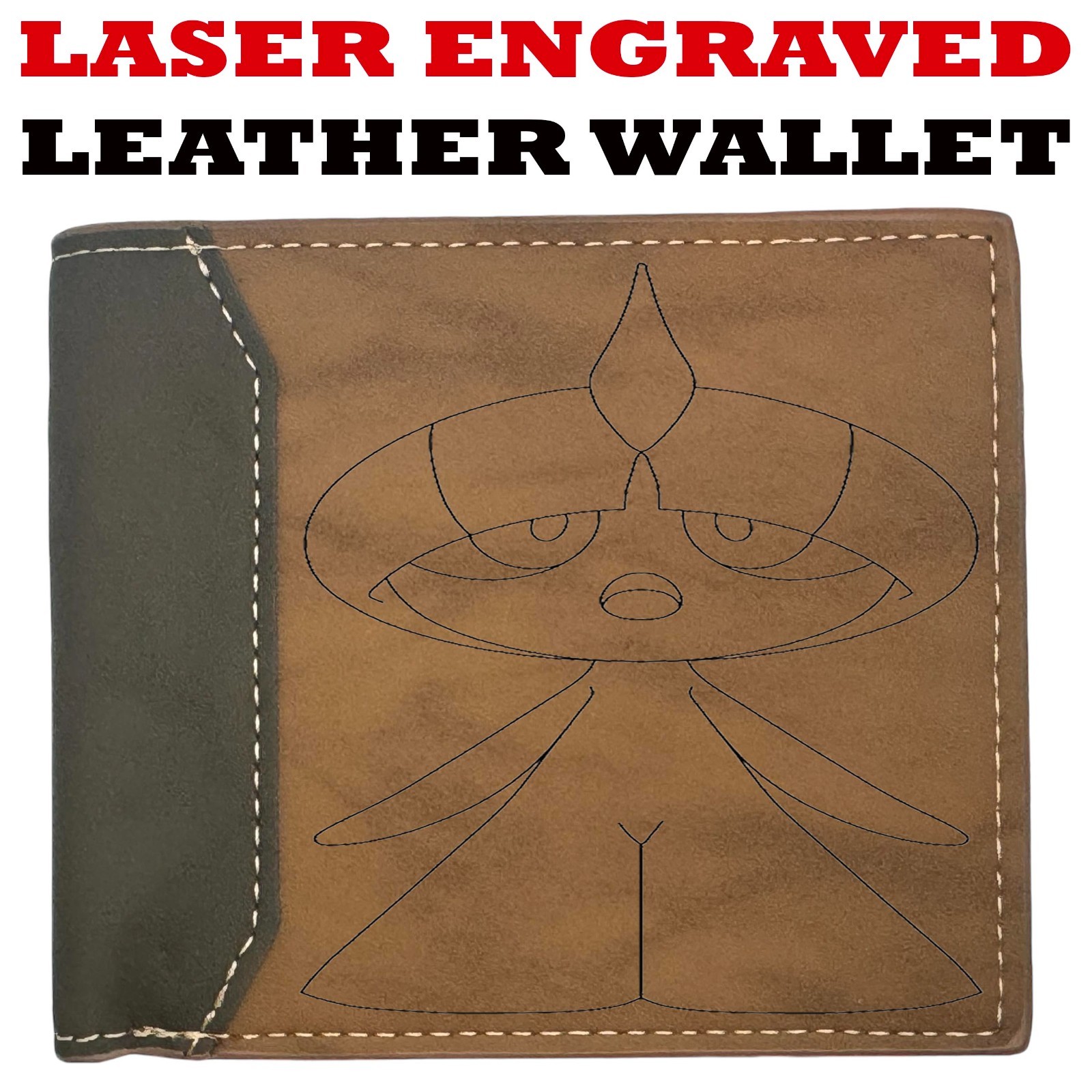 Custom RALTS POKE-MON #4 Wallet – Bifold Leather Wallet – Premium Quality