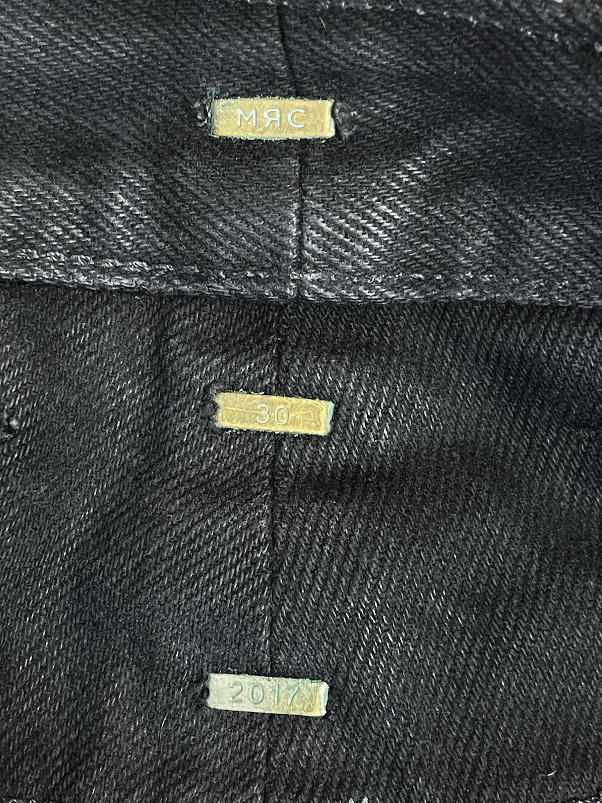Mr Completley Jeans Mens 30 Black Distressed Casual Preppy Zip Pocket Denim