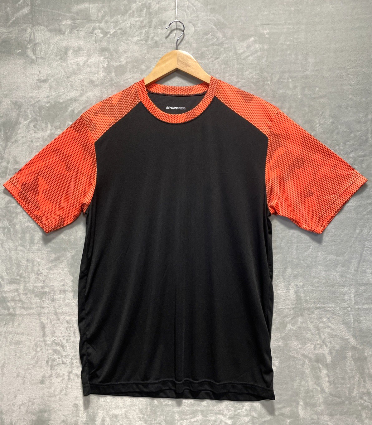 Sport-Tek Mens Dry Fit CamoHex Moisture Wicking Colorblock T-Shirt L-ST371