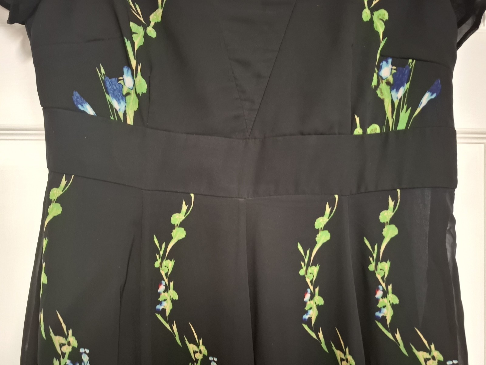 Womens Floryday Dress Black Floral Suit Any Occasion Cruise Holiday Size Small