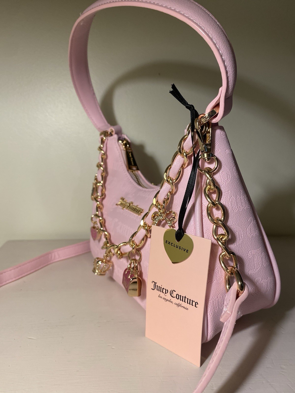Juicy Couture Princess Charming Shoulder Bag In Light Pink