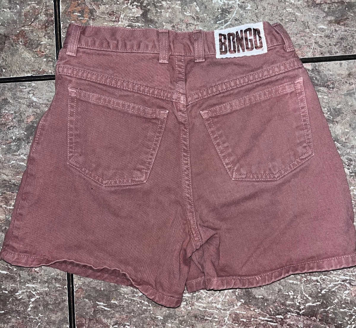 Vintage Bongo Jean Size 12 Shorts Womens High Waisted Denim USA Made