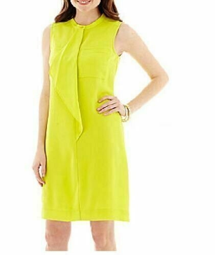 Womens Dress Worthington Ruffle Front Sleeveless size 6 NEW