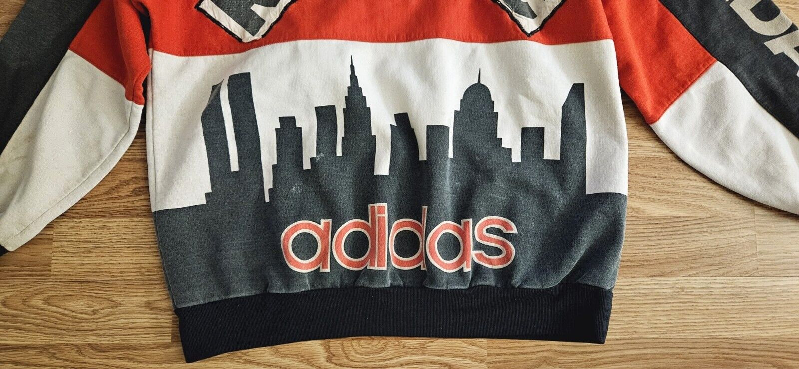 Vintage Rare Original Adidas 1986 Run DMC Sweatshirt 80s Rap Hip Hop Size XXL
