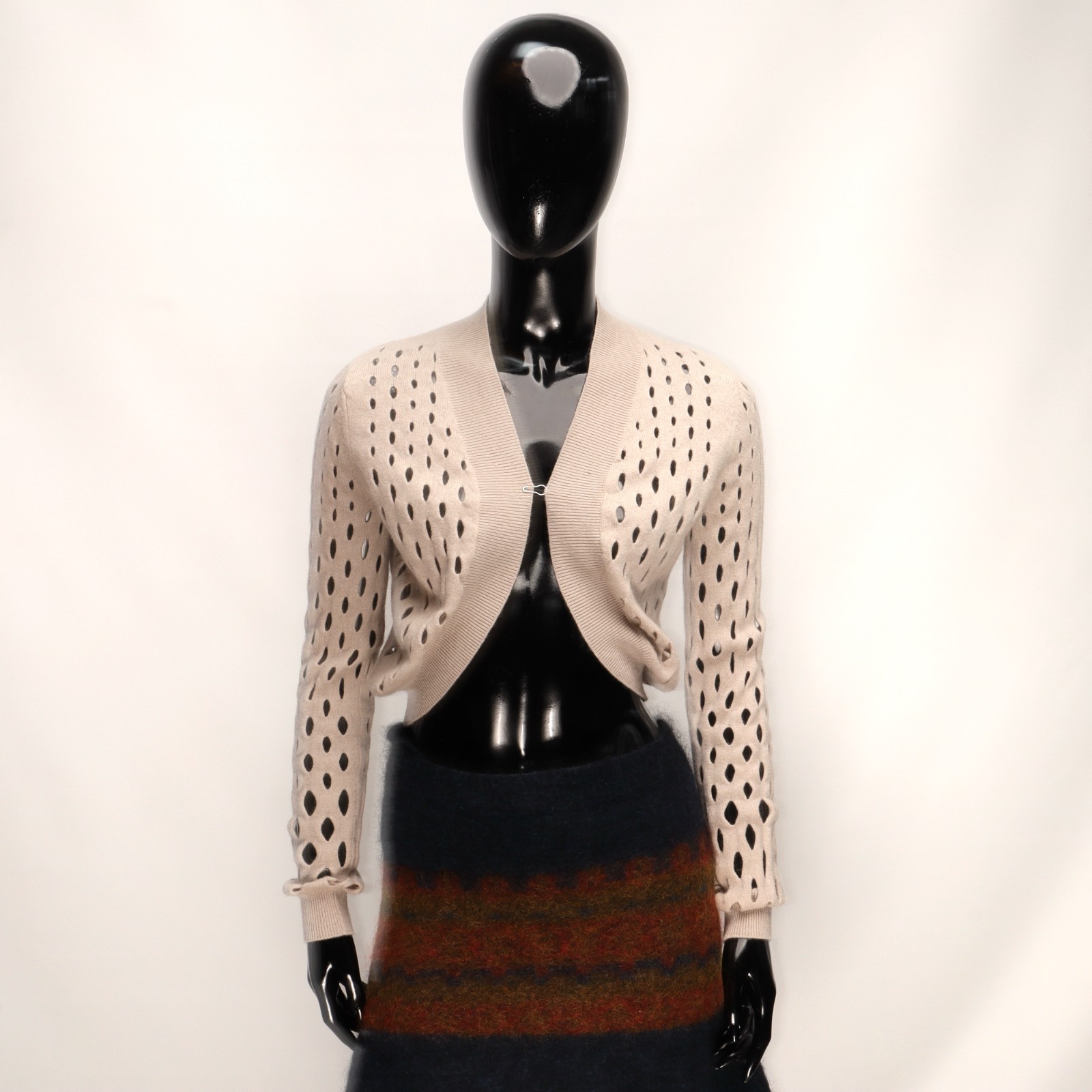 Women’s Cardigan Allude 100% Cashmere Beige Size: S