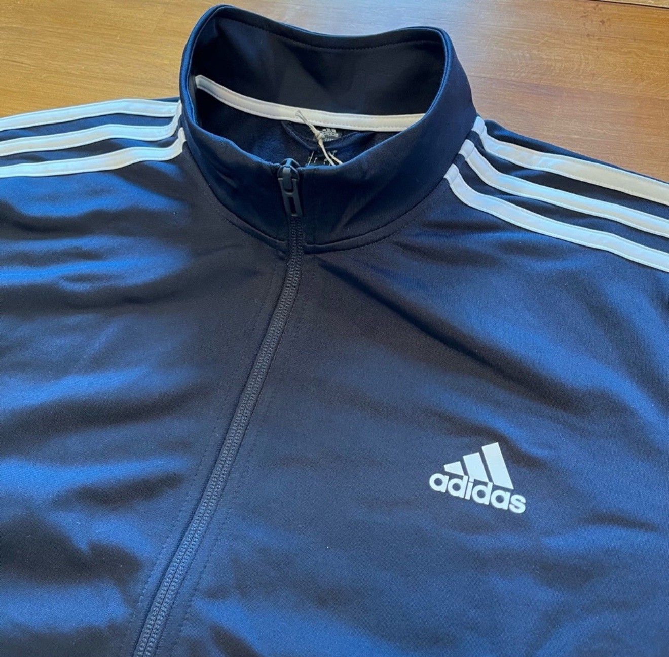 adidas Essentials Tricot 3-Stripes Tracksuit 2 Piece Set Blue Men Multiple Sizes