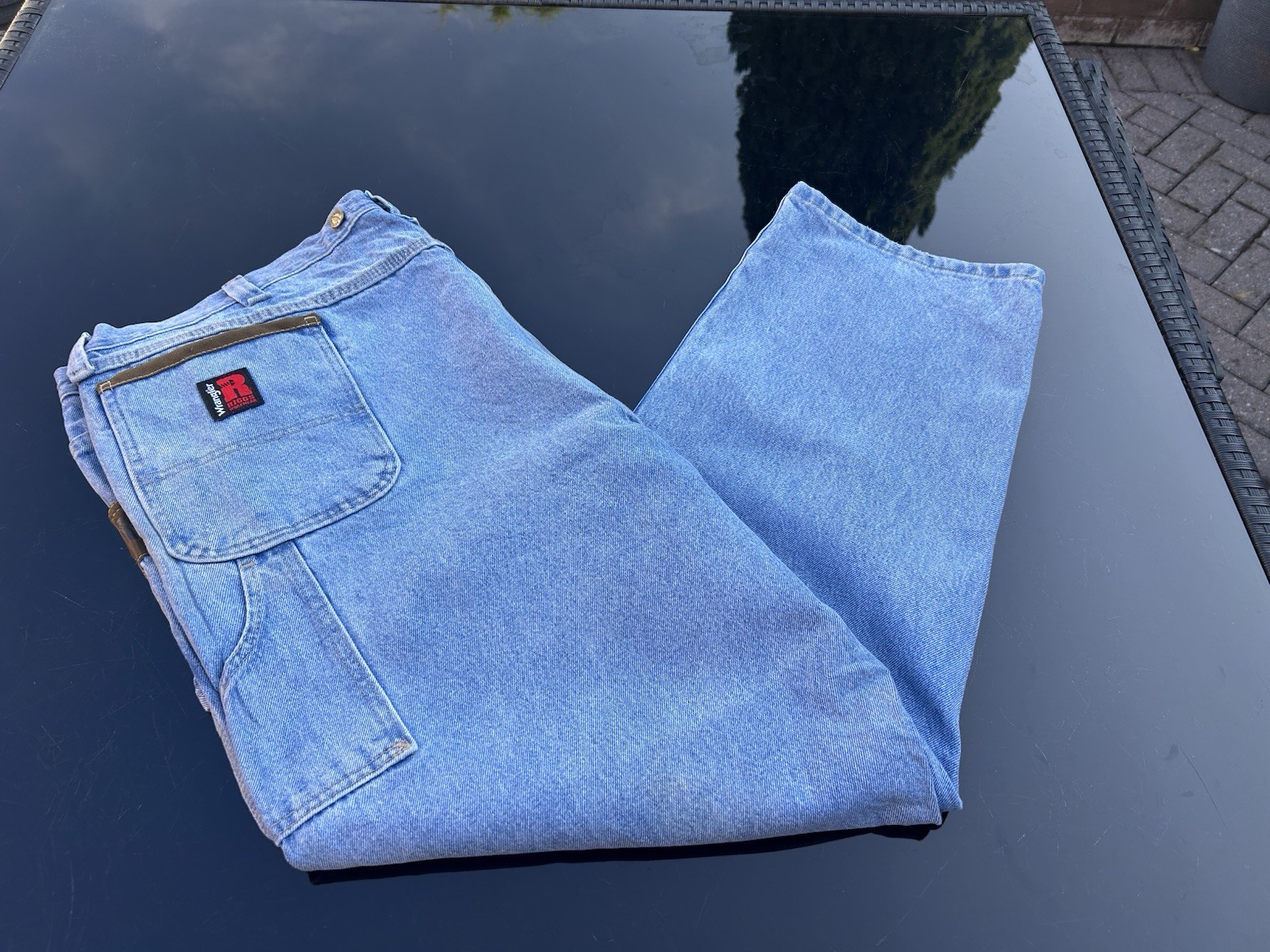 Wrangler Riggs Workwear Jeans Waist Size 48in Inside Leg 30in In 100% Cotton