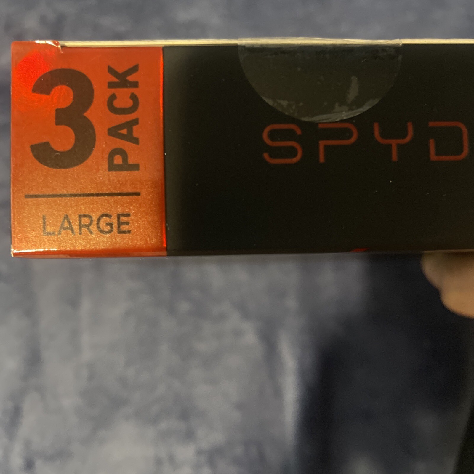NEW 3-Pack Spyder Nylon Mesh Stretch Boxer Briefs – Black/Grey/Navy Blue – Large