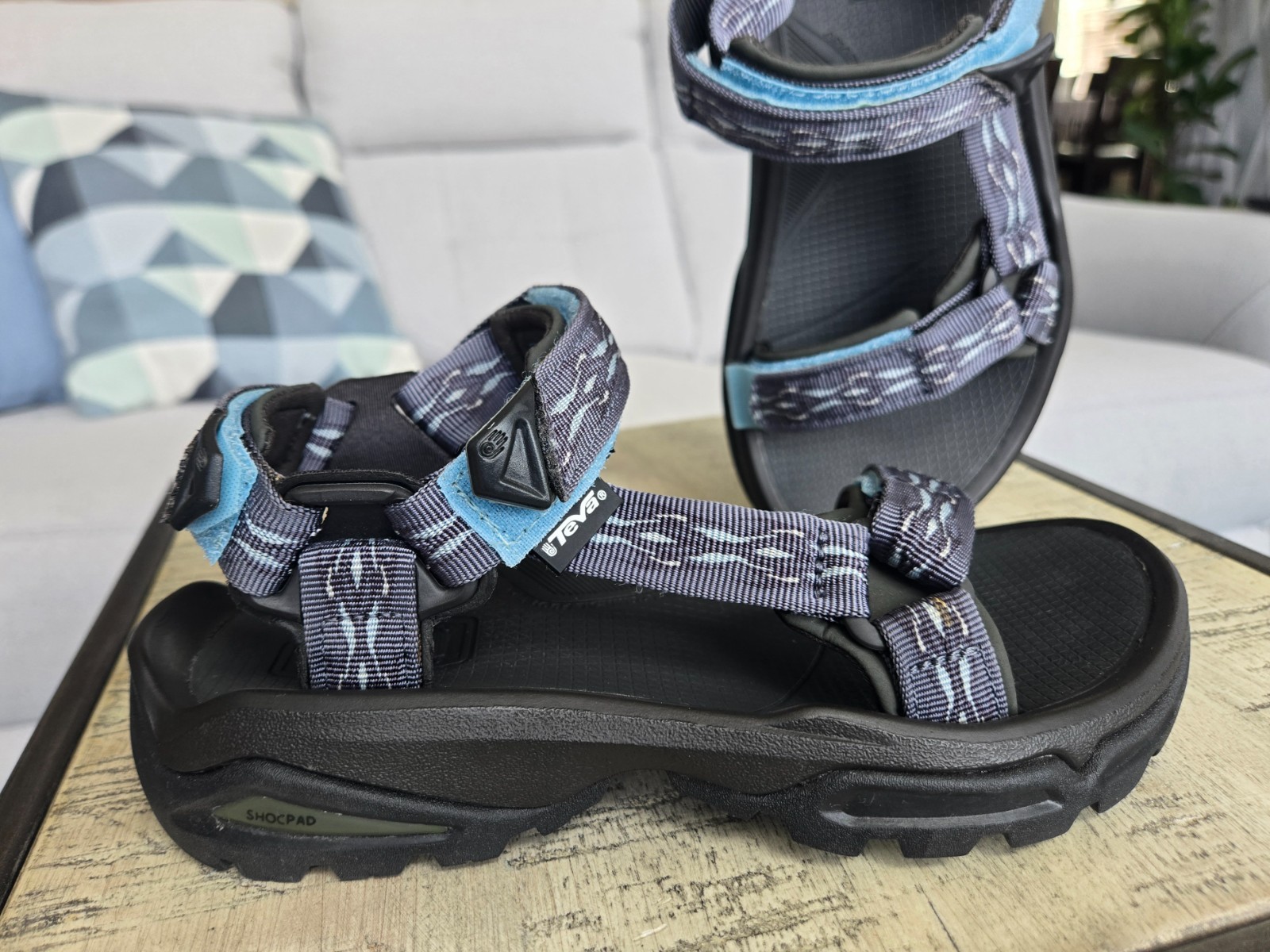 Teva Terra Fi Womens Hiking Sandals US 6.5 / EU 37.5 Blue Excellent Condition