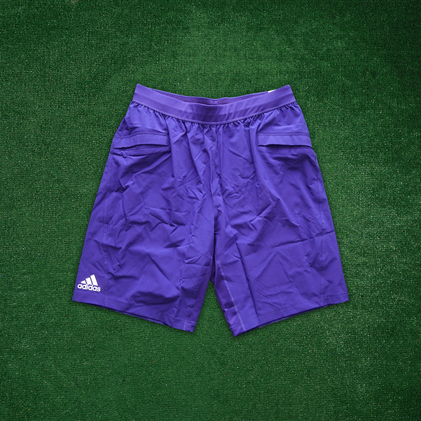 Adidas Men’s Crazy Train WOP (Purple/White) Climalite Woven Training Shorts