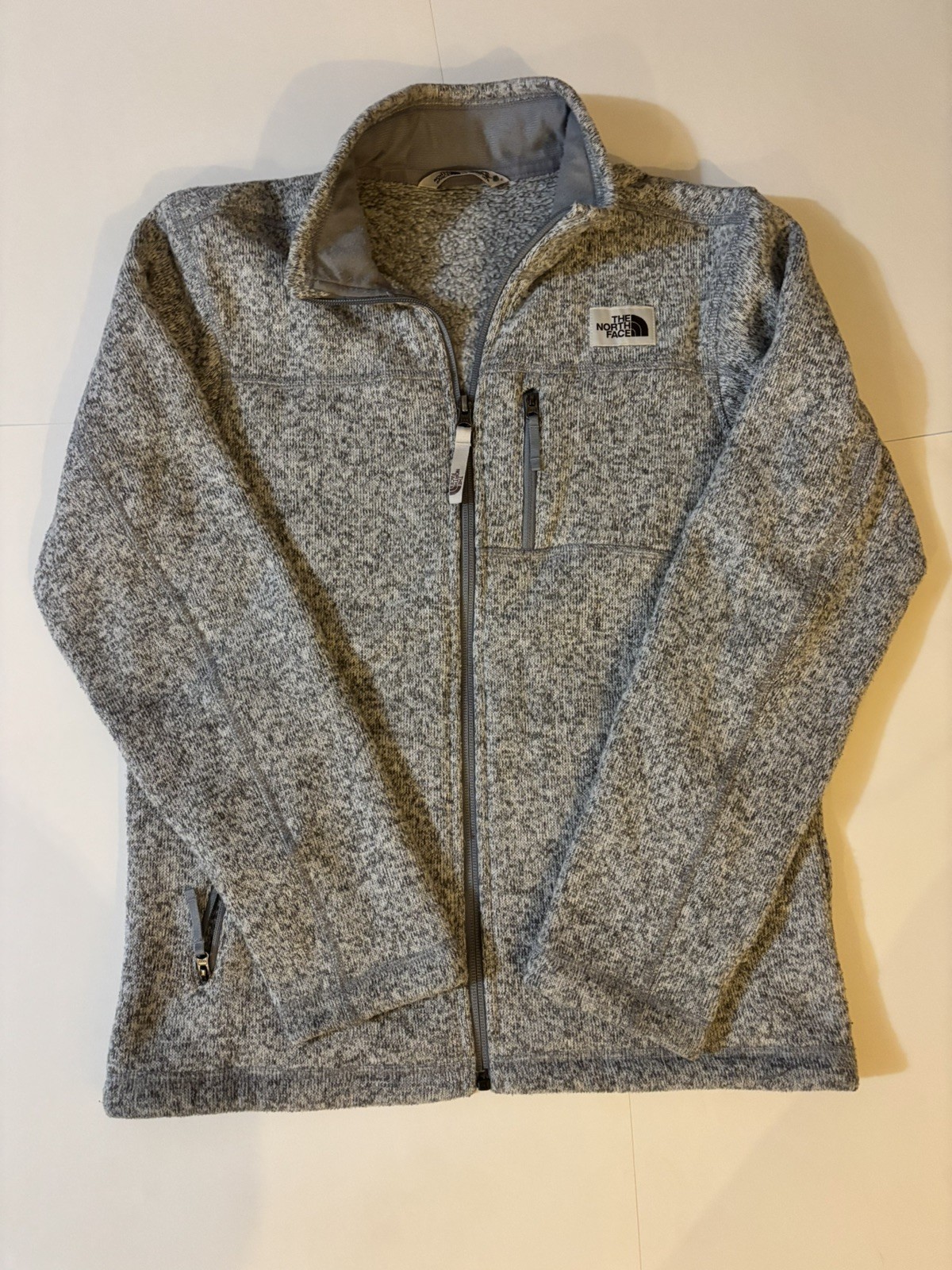The North Face Jacket Mens Small Gray Gordon Lyons Full Zip Sweater Fleece