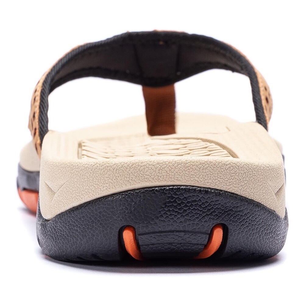 S 7-16 Hobibear Mens Thong Sandals Indoor Outdoor Beach Flip Flop Comfort Beige