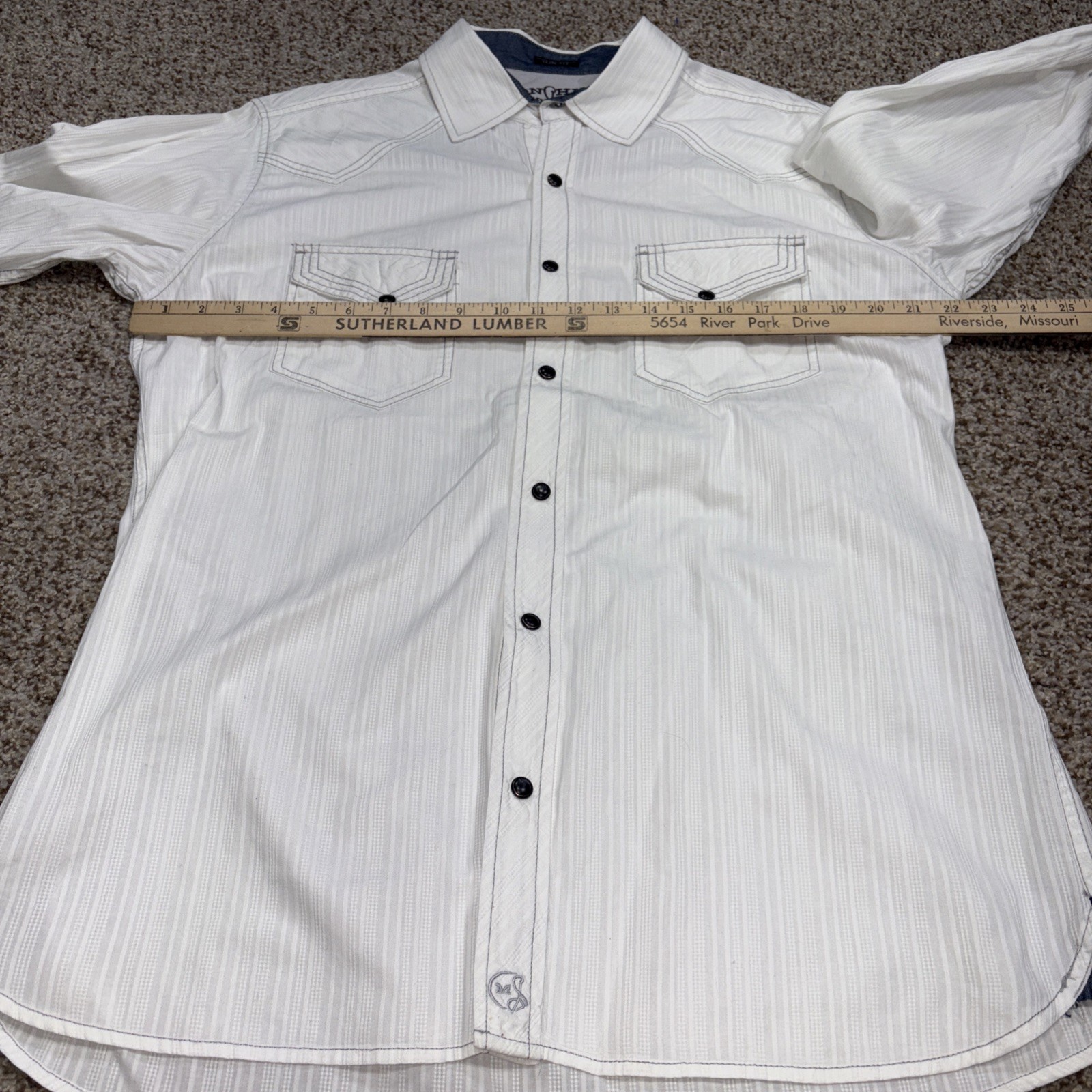 Moon Shine Spirit by Brad Paisley Button Up Embroidered Western Shirt Men’s L