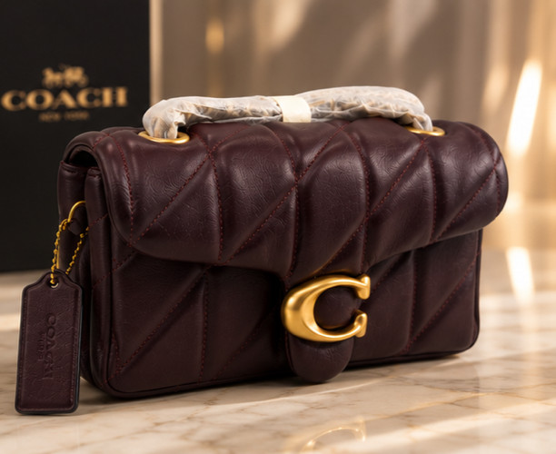 Coach Tabby Shoulder Bag 20 Quilted Leather Maple Gold Hardware CP149 NWT
