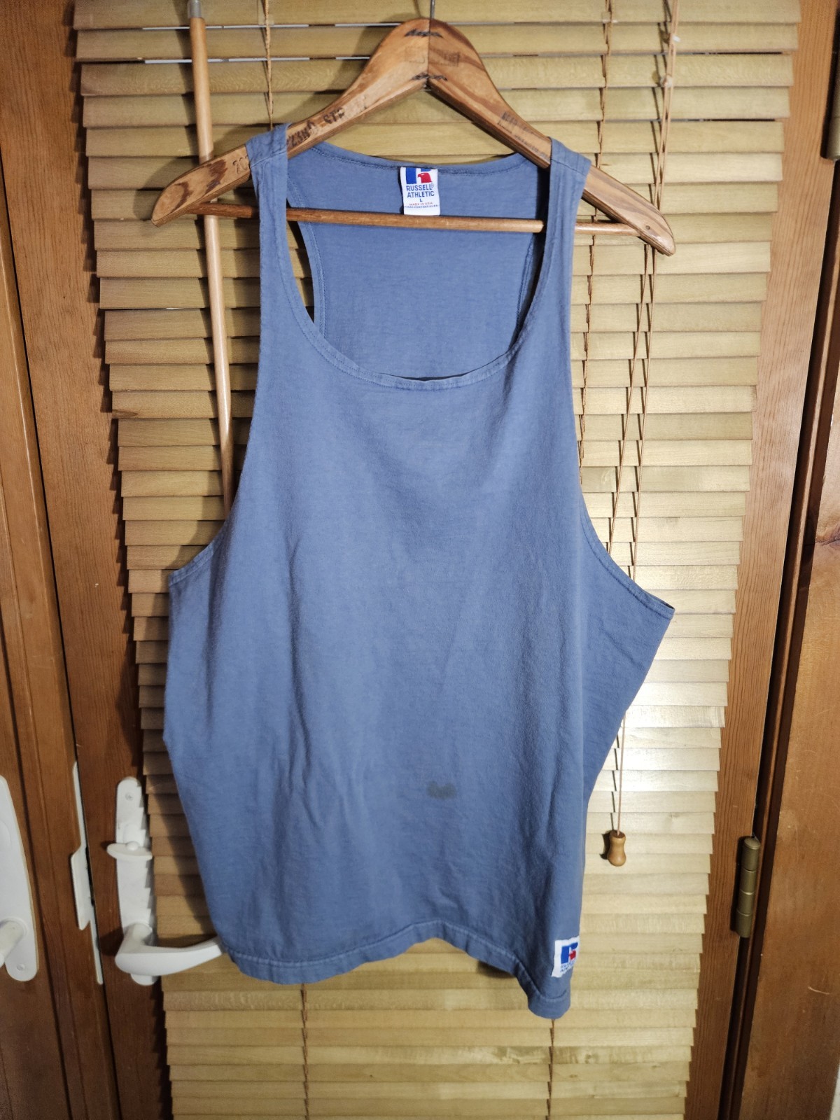Vintage 80s 90s Russell Stringer Tank Top Workout Gym Tee T Shirt Men’s M