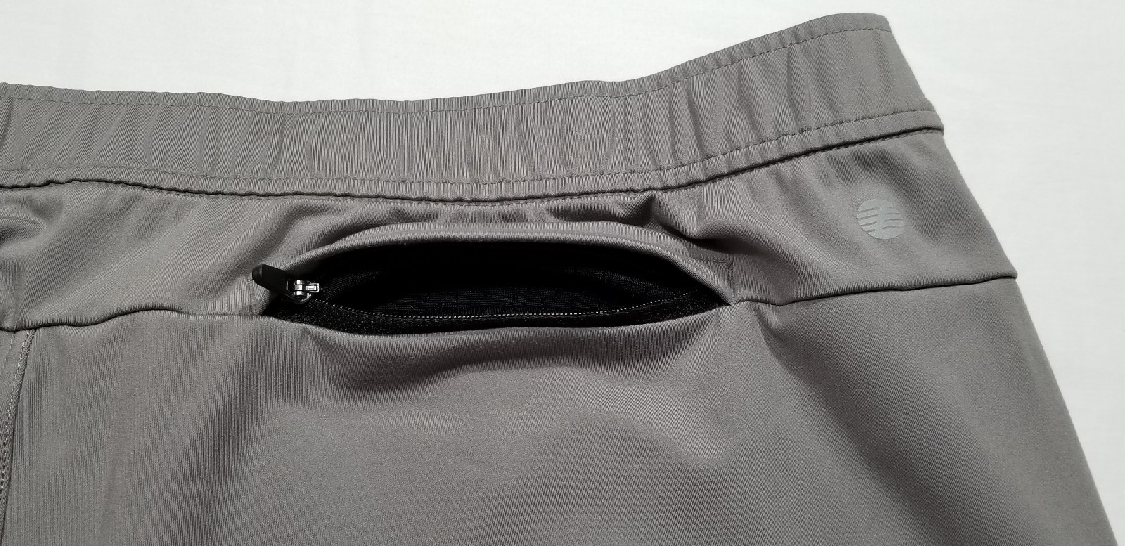Z by Zella Men L Gray Activewear Straight Pants Pull On Elastic Waist Faux Fly