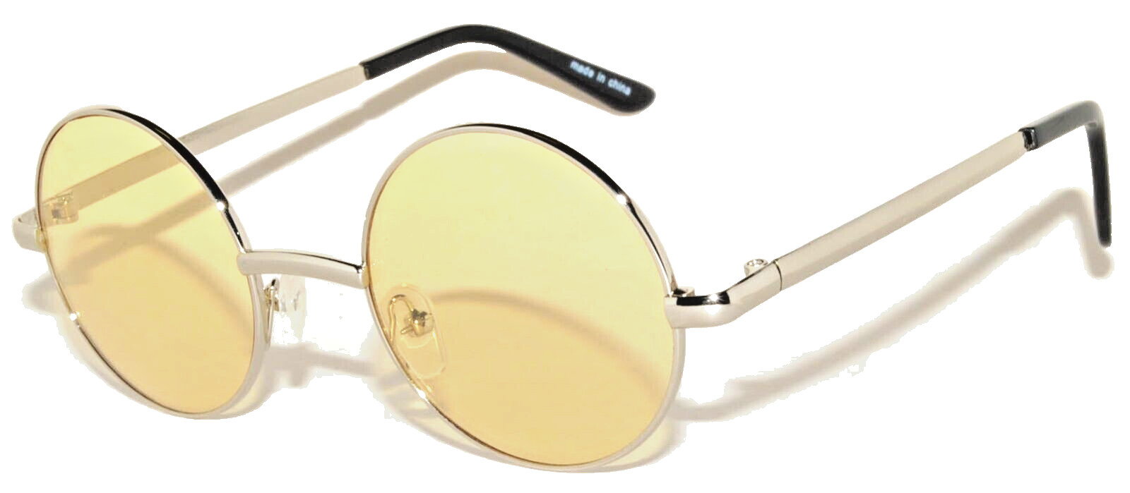 6 COLORS ROUND WOMEN’s SUNGLASSES HIPPIE HIPSTER RETRO METAL FRAME 43 MM SET