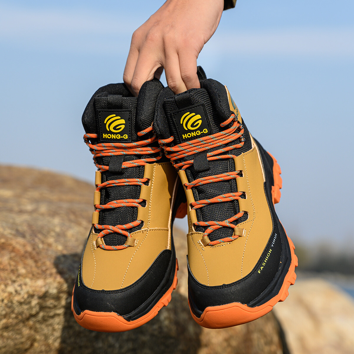 Indestructible Safety Work Shoes Steel Toe Breathable Work Boots Mens Boots